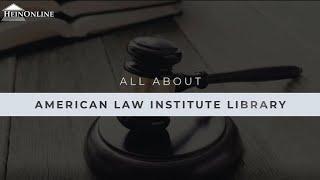 All About the American Law Institute Library