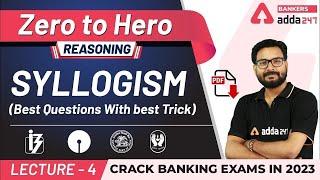 Syllogism Best Questions With Best Reasoning Tricks | Adda247 Banking Classes | Lec #4