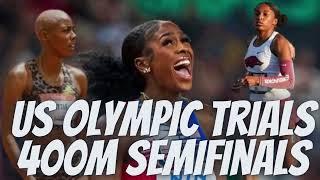 Women’s  400M  SemiFinals  | USA Track and Field Olympic Team Trials 2024 #usolympictrials #parís24