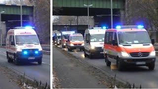 (Neue KTW Typ B ZS) Verlegeübung der Medizinischen Task Force 10 von Braunschweig nach Leipzig