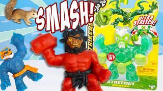 Goo Jit Zu SMASH Strikers the Ultra Rare Mantor Stretches the Heroes Review