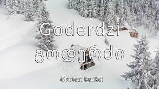 Goderdzi is a ski resort in Georgia. Relaxing background 4k UltraHD drone video, გოდერძი, საქართველო