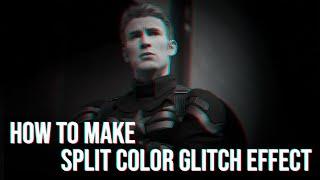 How to create split color glitch effect in Photoshop-H GraphicsPro