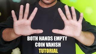 Learn how to do real SLEIGHT OF HANDS COIN VANISH | Free Coin Magic Tutorial | WHITEVERSE