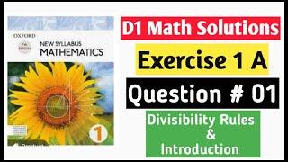 Exercise 1a Question no 1 D1 Math Oxford New Syllabus | Chapter 1 Book 1 Math | How to check Primes?