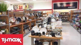 TJ MAXX KITCHENWARE KITCHEN WARE COOKWARE COOK WARE SHOP WITH ME SHOPPING STORE WALK THROUGH 4K