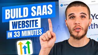 Build A GoHighLevel SaaS Website (in 33 minutes)