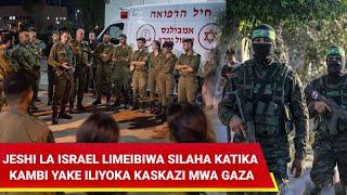 JESHI LA ISRAEL LIMEIBIWA SILAHA KATIKA KAMBI YAKE YA KISHEJI ILIYOKO KATIKA UKANDA WA GAZA