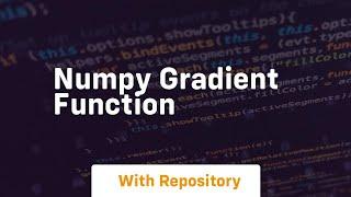 numpy gradient function