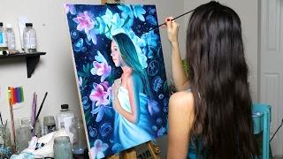 Oil Painting Time Lapse | "The Sleepwalker" by Lena Danya