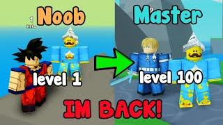 I'm Back! Noob To Master In Anime Fighters Simulator Roblox