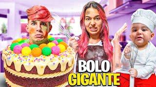 UM DIA SENDO CONFEITEIRA COM O DAVI *bolo gigante