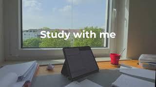 3-HR STUDY WITH ME  |  calm rain background sound️ |50-10 Pomodoro⏳