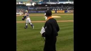 Mathews first pitch with METS