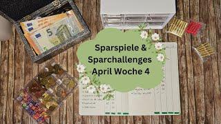 Lasst uns wieder sparen!  | Sparspiele & Sparchallenges April Woche 4