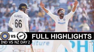 Full Highlights | India Vs New Zealand 2nd Test Match Day 2 | Ind Vs Nz