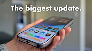 iOS 18 - The biggest update to iPhone ever.