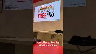 150SR cash Back at RedTag Jubail | Nov23 | #travelvlog #shortsyoutube #ytshorts #redtag  #shorts