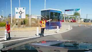 How to board the Euro tunnel train with a large caravan from the French side - France to UK