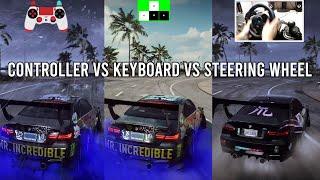 Drifting with Keyboard, Controller & Steering Wheel - Need for Speed Heat