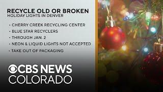 Recycle old, broken holiday lights in Denver instead of throwing them away