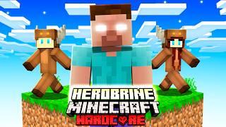 minecrafts herobrine one block mod is actually TERRIFYING.. episode 1