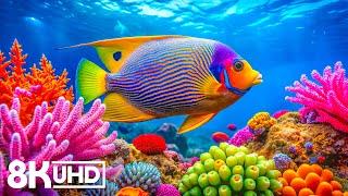 Crystal Ocean 8K - Beautiful Marine Life for Stress Relief