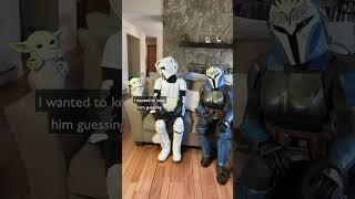 Trooper Mom and Grogu watch The Mandalorian Episode 4