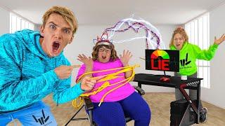 Mystery Neighbor ESCAPED Lie Detector Test!! (She Tricked Us)