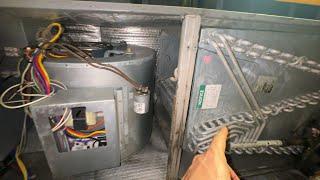 How To Diagnose & Repair A Frozen Air Conditioner Evaporator Coil With Arcade Game Repair Background