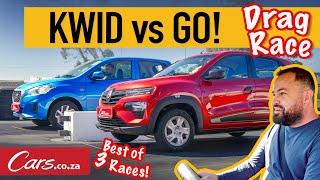 Renault Kwid vs Datsun Go - Drag Race! Budget car quarter-mile Shootout