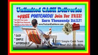 make money mailing flyers mailing postcards from home job postcard cash 4 ever