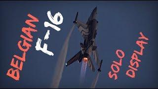 Belgian F-16 killer show after sunset! - Festa al Cel 2017 - HD 50fps