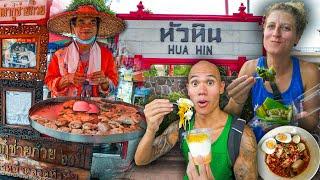 HUGE Thai Street Food Tour in Hua Hin, Thailand - Most UNDERRATED Street Food City in Thailand?