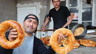 Awesome tortilla with meat | bread with meat |  Assalom Uzbekistan | Uzbek street food