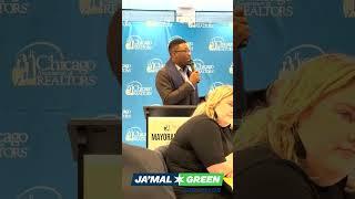 Ja'Mal Green speaks to the Chicago Realtors Association