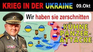 09.OKTOBER: PANZER VON DER KETTE GELASSEN - Ukrainer SCHNEIDEN RUSSISCHEN BRÜCKENKOPF AB