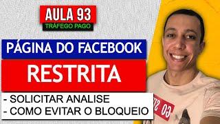 Página do Facebook Restrita │ Recuperar e como evitar