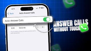 How to Answer Calls Without Touching Screen on iPhone | Auto Answer Calls From iPhone