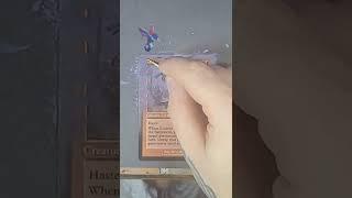 Painting a Zealous Comscripts Altered Art by Hand #mtg #magicthegathering #mtgalters #mtgedh