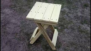 Folding stool with his own hands/Раскладной, деревянный стул своими руками