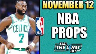 TOP 5 BEST NBA PLAYER PROP PICKS FOR PRIZEPICKS | TUESDAY 11/12/2024