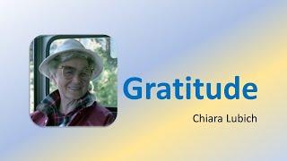 Chiara Lubich - Gratitude (Ti voglio bene)