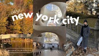 nyc vlog  fall foliage, central park, upper west side cafes, shopping & natural history museum