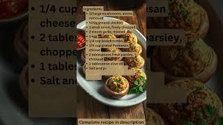 Stuffed Mushrooms with Chicken Meatballs Recipe by What Shall I Cook