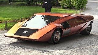 1970 Lancia Stratos Zero: A crazy concept from the Wedge Era - Sound & Driving on the Streets!
