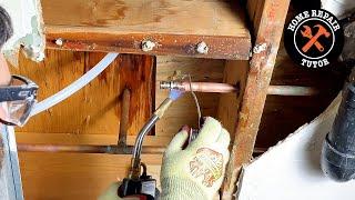 Repair Copper Pipe Leaks with PEX A (Super FAST)