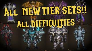 ALL NEW Class Tier Sets REVEALED!! All Difficulties - 10.1 PTR Transmogs WoW Dragonflight