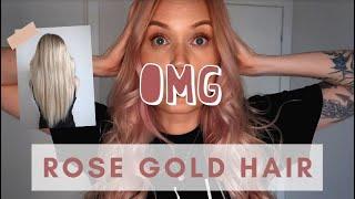 ROSE GOLD HAIR AT HOME | Moroccanoil Color Depositing Mask