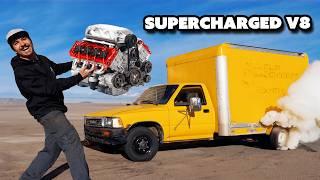 Building a Supercharged V8 Mini Box Truck for Burnouts!